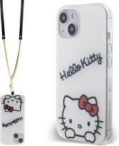 Hello Kitty Backcase hoesje geschikt voor iPhone 14/13 - Effen Wit - TPU (Zacht)