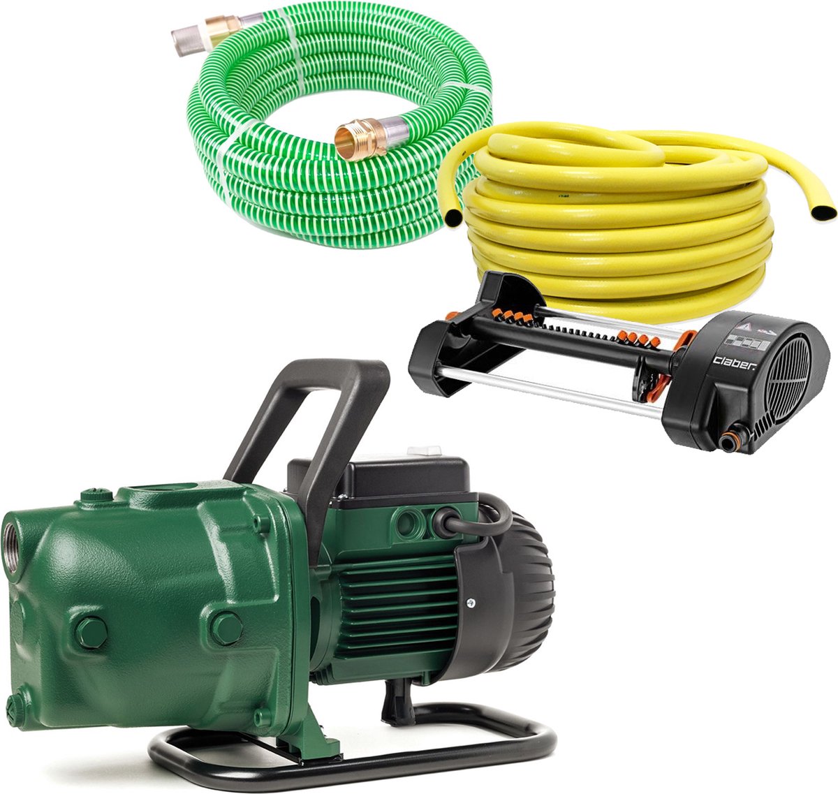DAB Gardenjet 82 M Beregeningspakket - Beregeningspomp / Tuinpomp - 3600l/h - 600W - Compleet Pakket