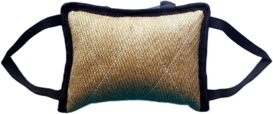 2 stuks bijtworst honden bijtkussen jute trekspeelgoed hond