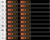 CombiCraft NIX18 polsbandjes Tyvek Zwart - 500 stuks