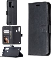 Bookcase Zwart Geschikt voor Motorola Moto G8 Power Lite - portemonnee hoesje - ZT Accessoires