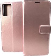 Bookcase Rosé Goud Geschikt voor Motorola Moto G53 - portemonnee hoesje - ZT Accessoires