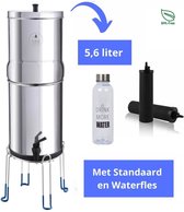 Waterfilter Inclusief Standaard - Waterfilter Kraan - Waterfilterkan - Waterfilter Survival - 5,6 liter - Waterfilters