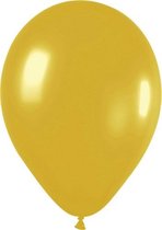 Ballonnen metallic goud - 30 cm - 50 stuks