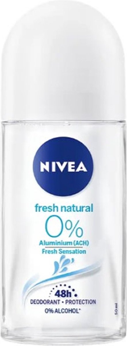 Goedkoopste Nivea Roll-on Alu Free Fresh Natural 0 Deodorant Without Aluminum 50 Ml 160 G