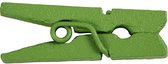 Mini wasknijpers, groen, L: 25 mm, B: 3 mm, 36 stuk/ 1 doos