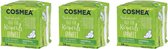 Cosmea® | 3 x 14 stuks ultra dun maandverband | normaal met vleugels | Biologisch en Vegan | multipack