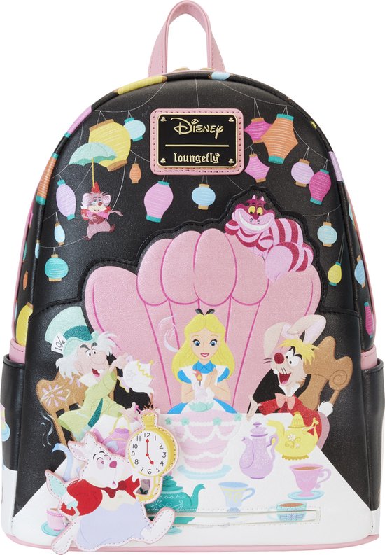 Disney Loungefly Mini sac à dos Alice au pays des merveilles non anniversaire