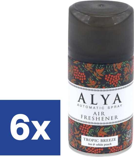 Alya Freshmatic Navulling Luchtverfrisser Tropic Breeze - 6 x 250 ml