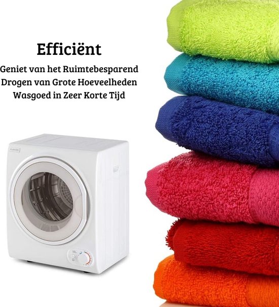 Draagbare handwasdroger, machine, mini-centrifuge, handmatige wasdroger, niet elektrische reisdroger voor camping, woningen, slaapzalen, campers, bedrijven, uitstapjes (wit