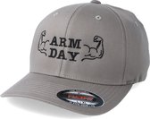 Hatstore- Arm Day Grey Flexfit - Berzerk Cap