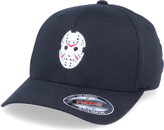 Hatstore- Hockey Mask Jason Black Flexfit - Forza Cap