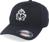Hatstore- 3D Maple Leaf Black Flexfit - Wild Spirit Cap