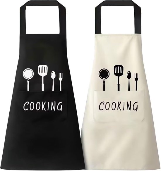 Elitecran Tailleschort met 2 zakken, kort half schort voor mannen en vrouwen, voorbinders, kelnerschort, kookschort, keukenschort voor keuken, chef, restaurant, café, restaurant, bar, bistro, rood, L