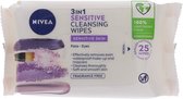 Nivea Biodegradeable Wipes 3in1 Sensitive - 20 x 25 stuks voordeelverpakking