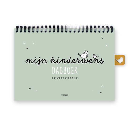 Thuismusje Kinderwensdagboek - vruchtbaarheidstraject invulboek - A5 formaat - groen