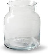 Jodeco Bloemenvaas Nobles - helder transparant - glas - D19 x H20 cm - fles vaas
