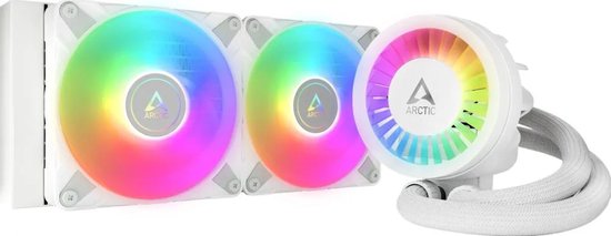 Arctic Liquid Freezer III 240 A-RGB White - Vloeistofkoelsysteem processor - afmeting radiator: 240 mm - Intel LGA: 1851, 1700 - AMD AM5, AM4 - 2x 120mm PWM ARGB - wit
