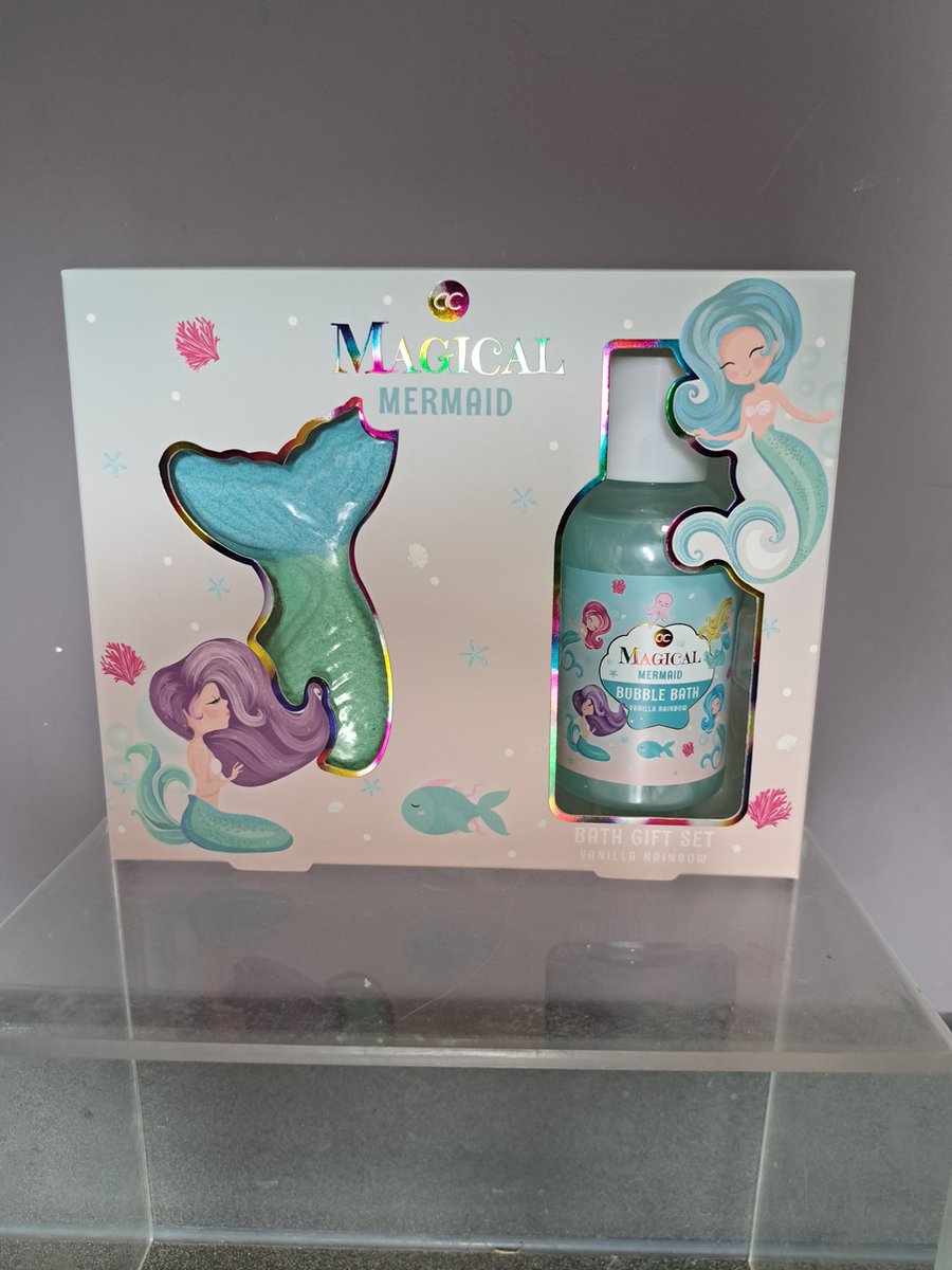 Goedkoopste geschenk set voor kinderen - zeemeermin - bruisbal - badschuim - badfizzer - magical mermaid