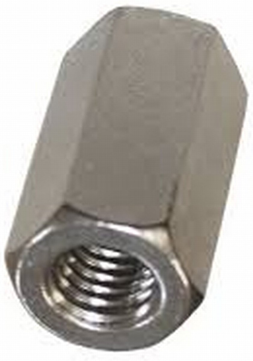 VERBINDINGSMOER UNC 3/8" - 16 - ENGELSE MAAT WHITWORTH DRAAD - VERZ - KOPPELMOER - VOOR B.V. CAMERA'S, OLDTIMERS OUDE MEUBELS.