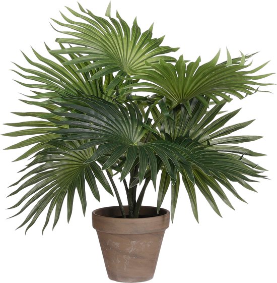 Foto: Mica decorations palm kunstplant in bloempot stan h40 x 35 cm groen