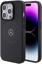 Mercedes-Benz Crossed Lines Back Case (MagSafe Compatible) - Geschikt voor Apple iPhone 15 Pro (6.1") - Zwart