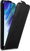 Cadorabo Hoesje geschikt voor Samsung Galaxy S22 in ZWARTE NACHT - Beschermhoes in flip design Case Cover met magnetische sluiting