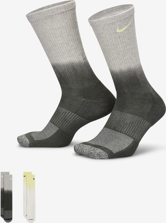 Nike Everyday Plus Cushioned Crew Sock - 2-Pack - Multi Color Groen - 38-42