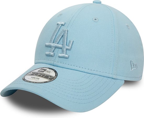 New Era - Kinderpet 6 tot 12 Jaar - LA Dodgers Youth League Essential Pastel Blue 9FORTY Adjustable Cap