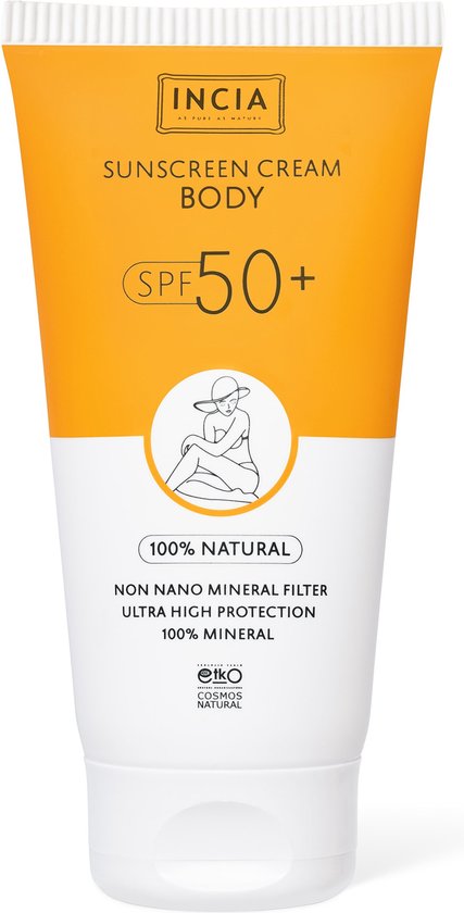 INCIA - Natuurlijke Zonnebrandcrème voor het Lichaam - SPF 50+
