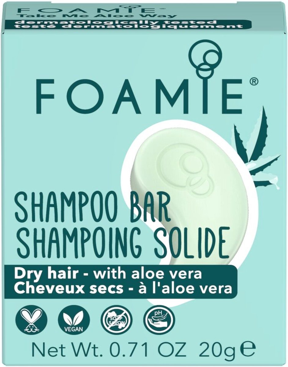 Foamie Shampoo Bar Travel Size Take Me Aloe Way 20gr