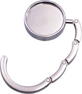 Tassenhaak Tafel - Zilver - Tassenhanger - Tashanger bureau - Tassenhaakjes - Handtas Hanger Tafel - Tashaak Opvouwbaar Silver