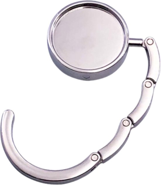 Tassenhaak Tafel - Zilver - Tassenhanger - Tashanger bureau - Tassenhaakjes - Handtas Hanger Tafel - Tashaak Opvouwbaar Silver