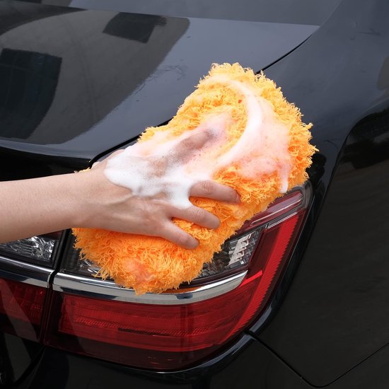 Microvezel Autospons,4 Stuks Microfiber Krasvrije Benodigdheden