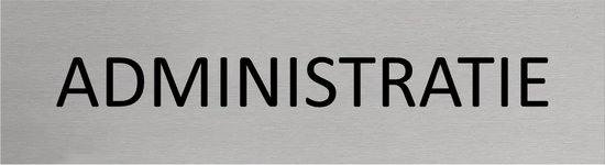 Panneau de porte en aluminium Administration 165x45mm avec ruban adhésif