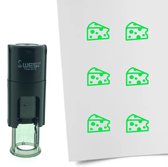 CombiCraft Stempel Kaas 10mm rond - Groene inkt