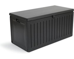 909 Outdoor Premium opbergbox - UV-bestendig, Vorstvrij, Waterdicht - 270L - 109x52x55 cm - Zwart