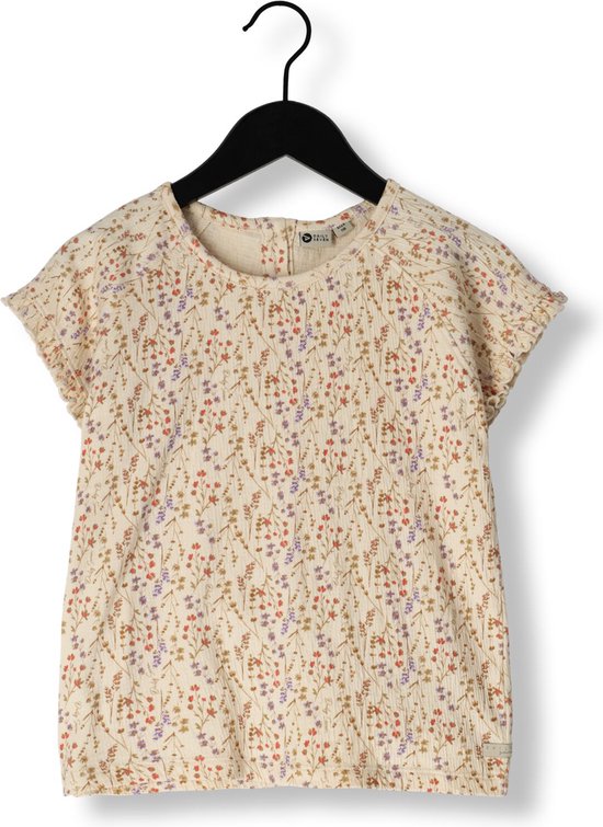 DAILY7 T-shirt Structure Mille Fleur Tops & T-shirts Meisjes - Shirt - Camel