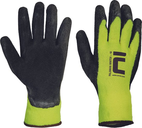 Cerva PALAWAN WINTER handschoen latex 01060017 - 12 stuks - HV Geel - 11