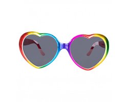 Hartjes partybril - Festival bril - Rave bril - Glasses - Pride - Regenboog