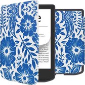 iMoshion Ereader Cover / Case Convient pour Pocketbook Verse / Pocketbook Verse Pro / Vivlio Light / Vivlio Light HD - iMoshion Design Sleepcover Bookcase sans support - / Tile de fleurs