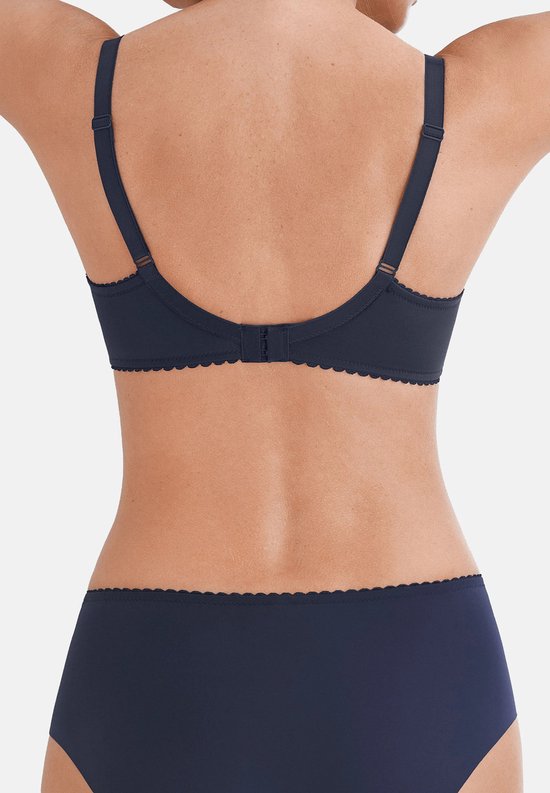 Felina Minislip Secret Delight 210292 – Microfibra Ricamata, Vita Media, Tassello Cotone, Senza Cuciture Laterali, Nero
