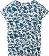 blue abstract floral