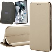 Étui adapté pour Samsung Galaxy S24 Ultra - Wallet Book Case Or
