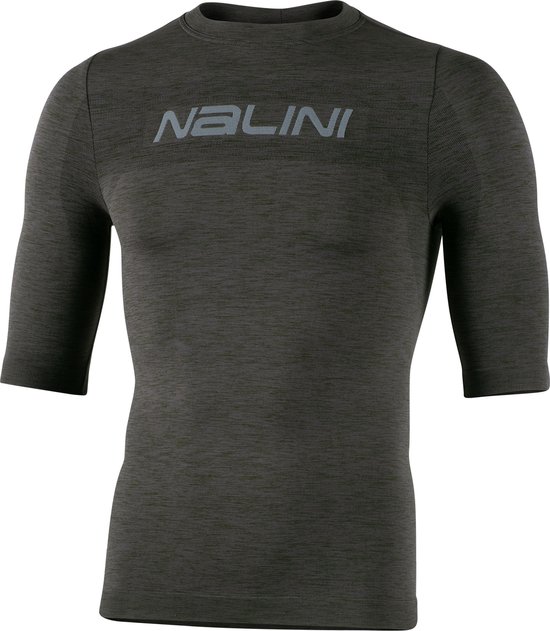 Nalini - Unisex - Ondershirt Fietsen - Korte Mouwen - Onderkleding Wielrennen - Groen - MELANGE SS - L/XL