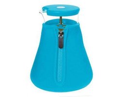 Qdo Karaf Glas - Met Neopreen Sleeve - Voor Losse Thee - 1,2 liter - Turquoise