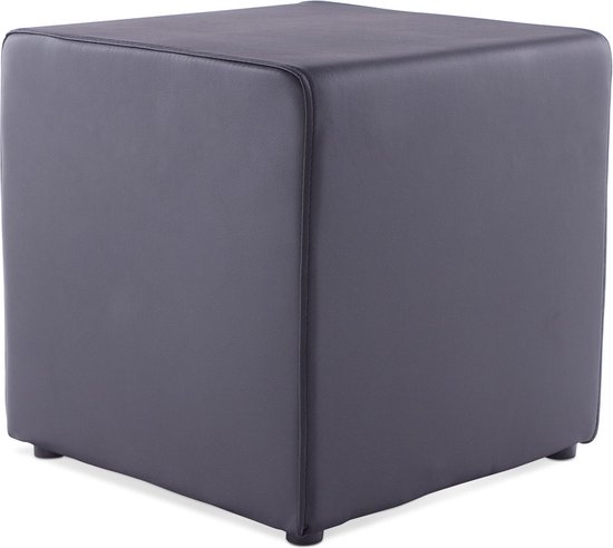 Alterego - CUBE - Woonkamer poef - Zwart - 41x41x41 cm