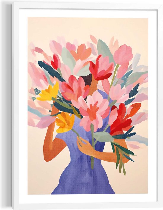 Schilderij Spring Girl 70x50 cm