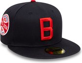 Boston Red Sox Cooperstown Patch Navy 59FIFTY Cap (7 1/2) XL