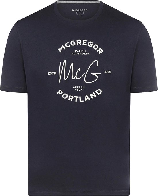 McGregor T-shirt T Shirt Portland Mm232 1101 02 2100 Navy Mannen Maat - M